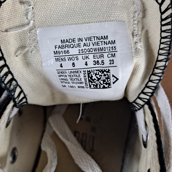 Converse All Star Low Top Chuck Taylor Black Shoes  Womens Sz 6 - Picture 10 of 10